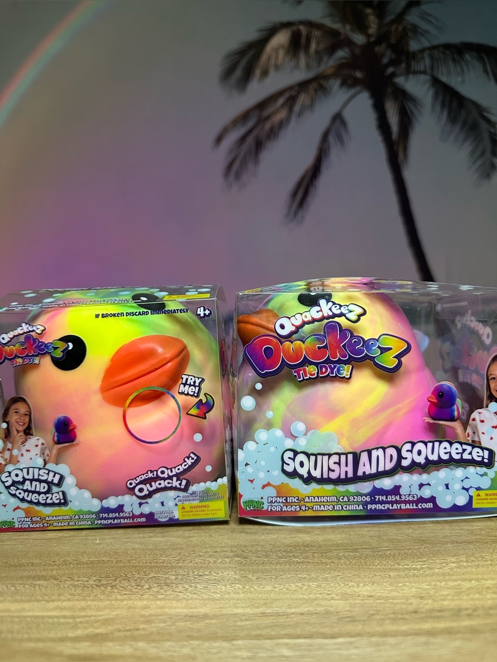 Tie-Dye Duck Squishies